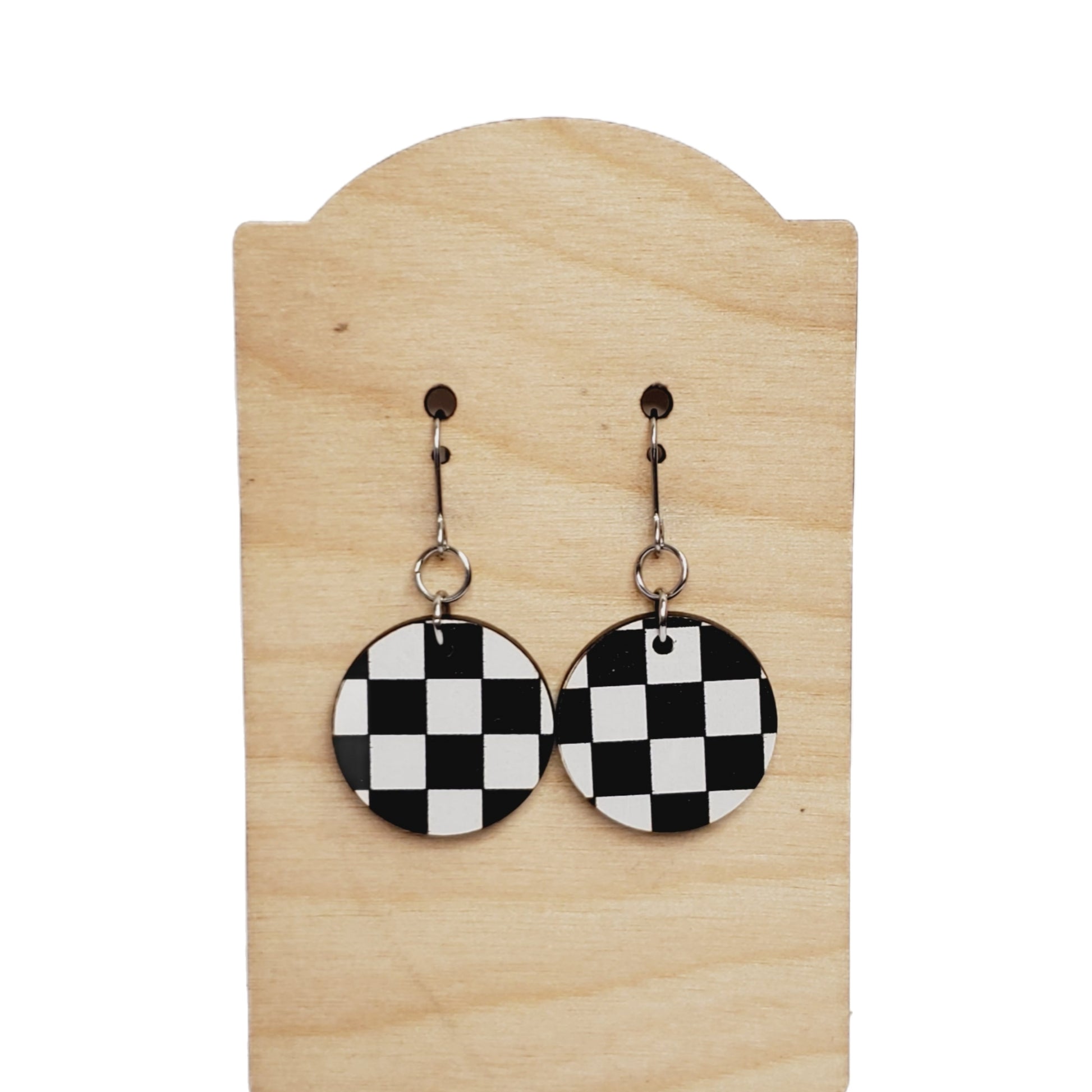 Checker Earrings