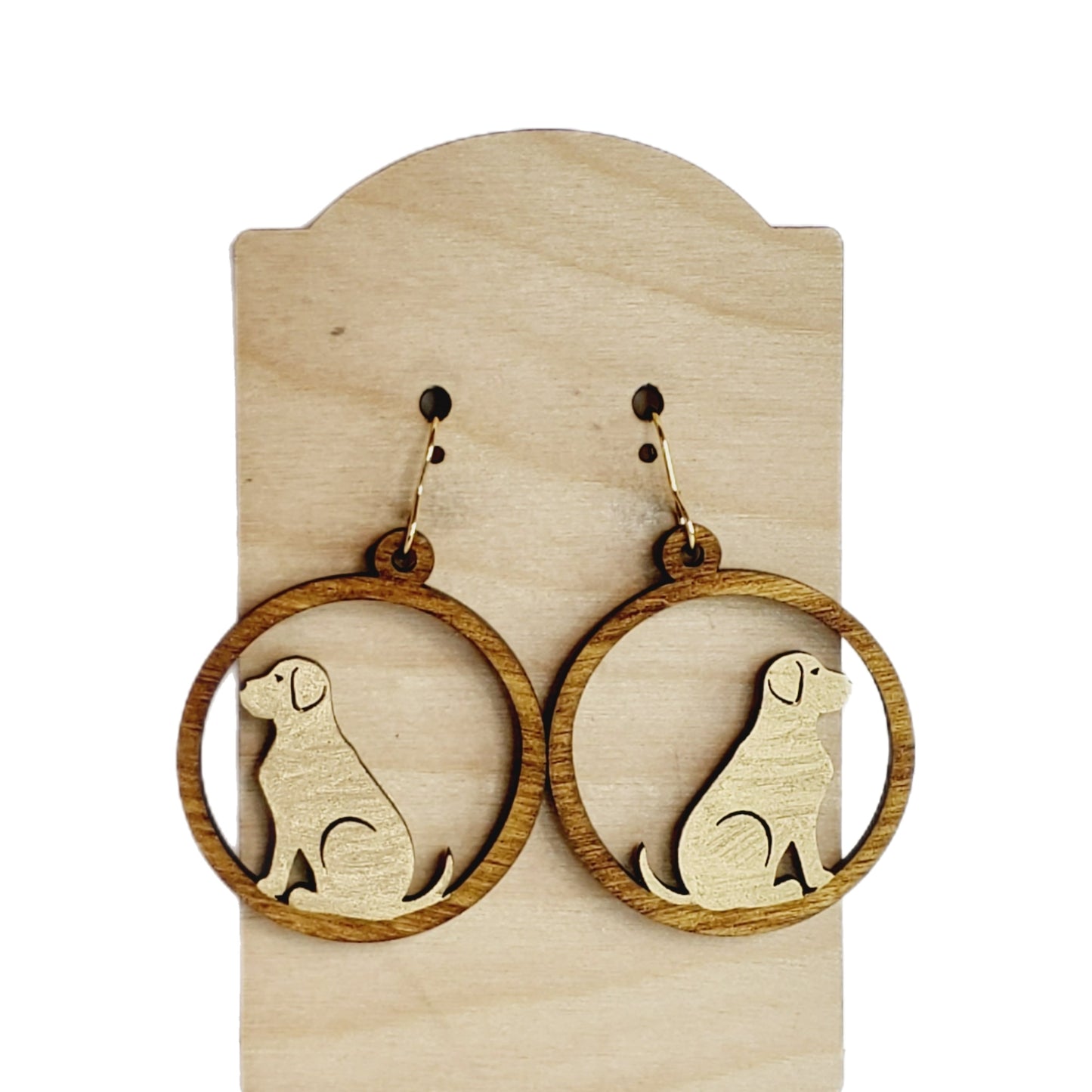 Dog Wood Earrings