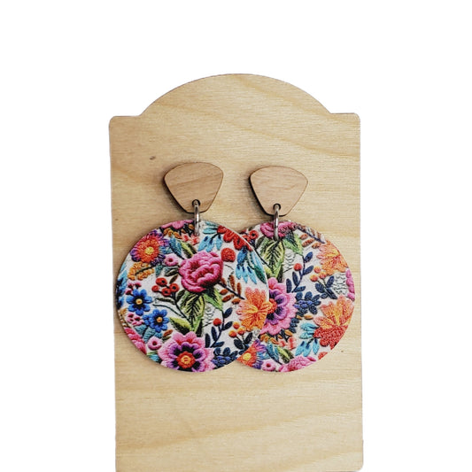 Multi-Floral Stud Earrings