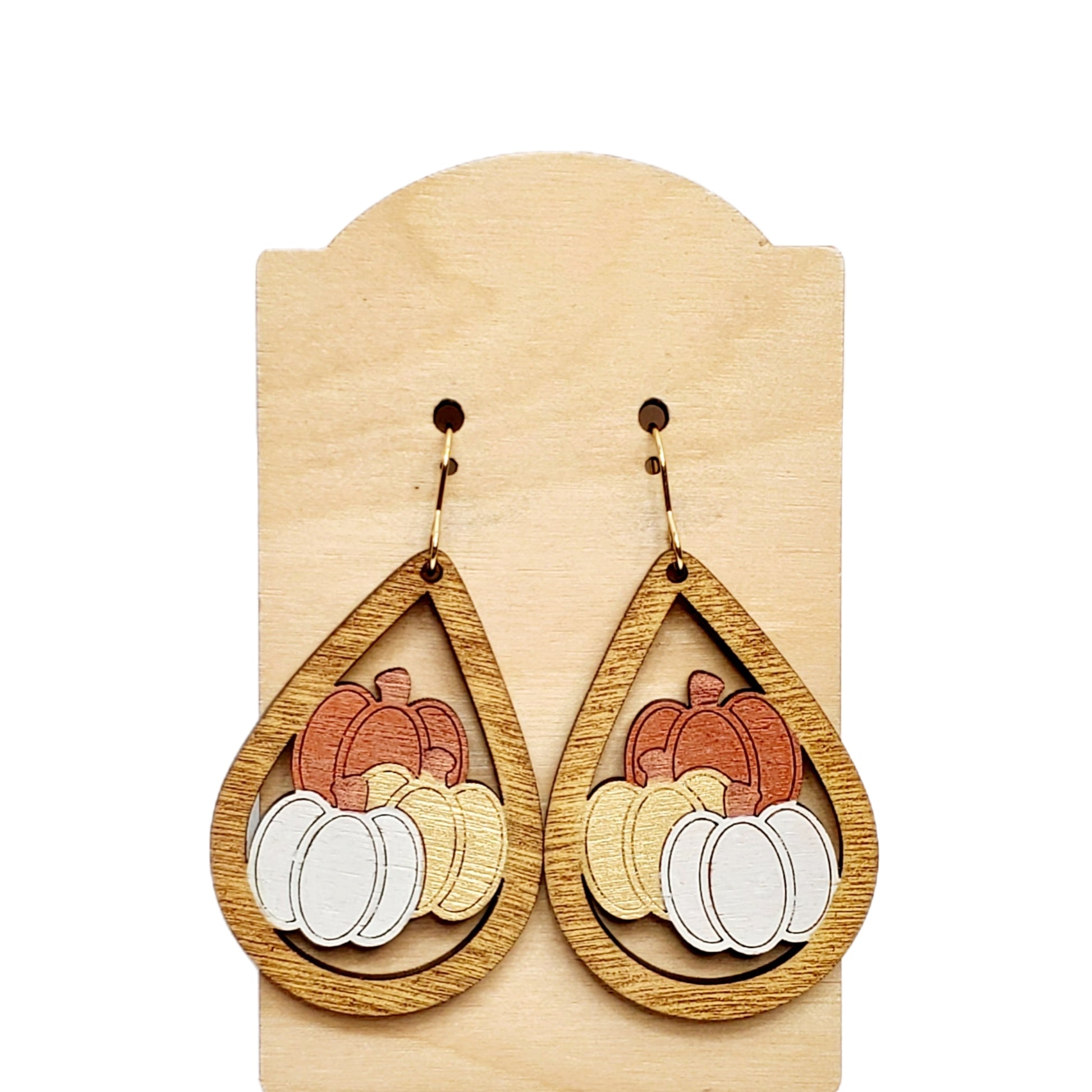 Teardrop Pumpkins Earrings