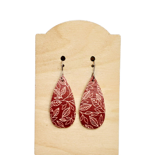 Premium Leather Teardrop Dangles