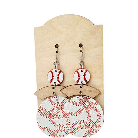 Baseball Earrings