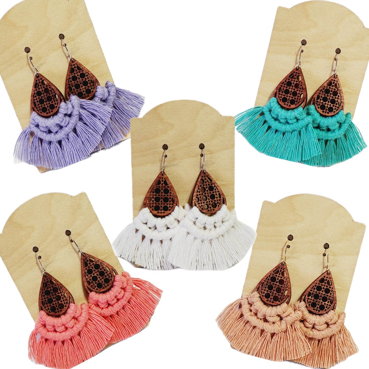 Handmade Macrame Earrings | 7 Styles