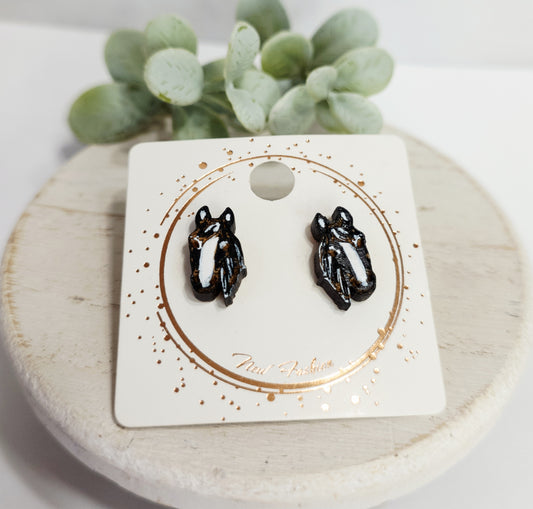 Black Horse Wood Studs