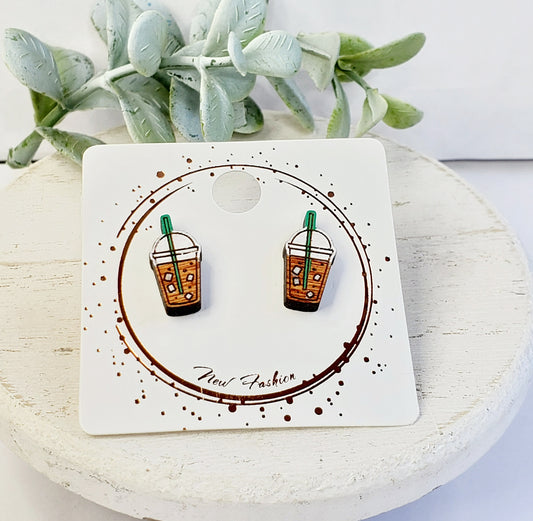 Iced Coffee Wood Studs