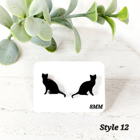 8MM Sitting Black Cats | Style 12