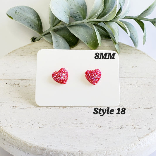 Heart Studs | Style 18