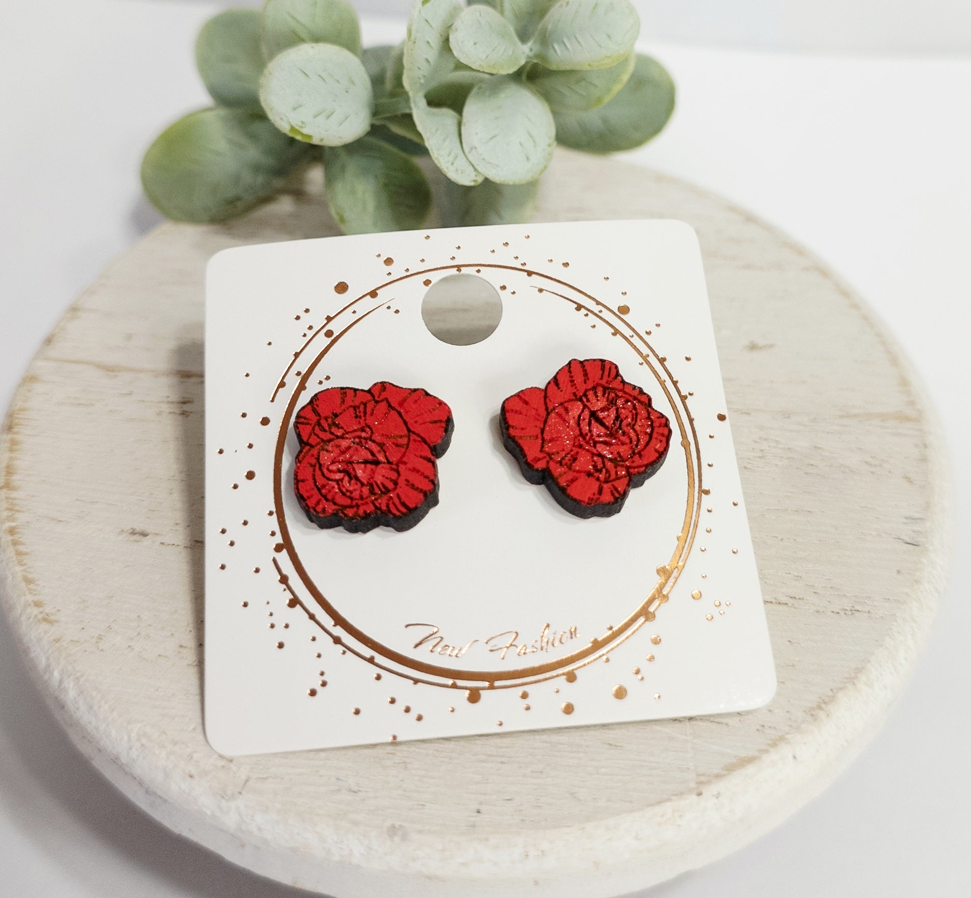 Gardening Studs | Red Roses