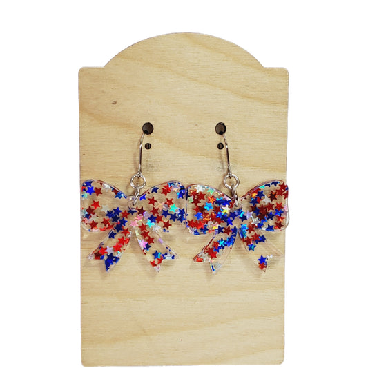 Stars & Stripes |Bow Glitter Stars