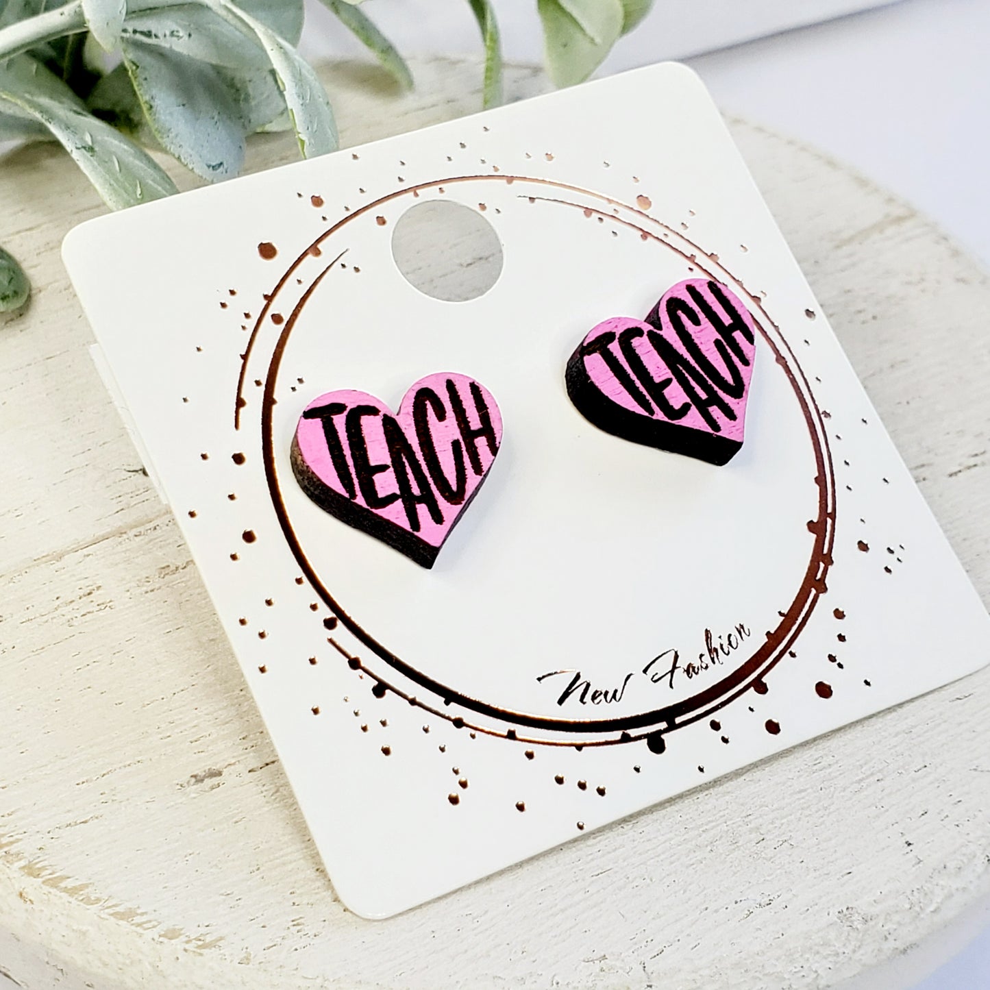Heart Teach Wood Studs