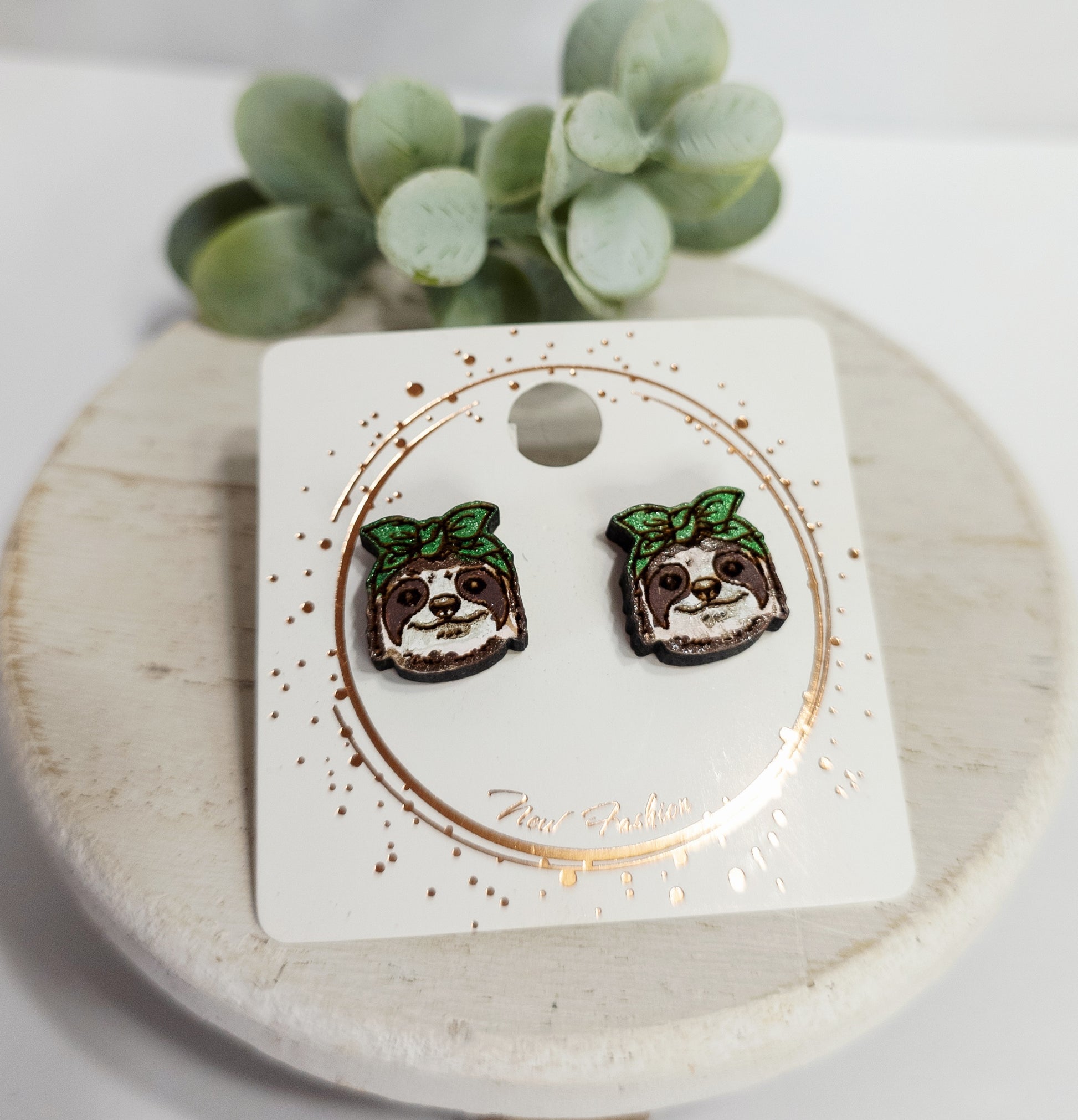 Sloth Wood Studs