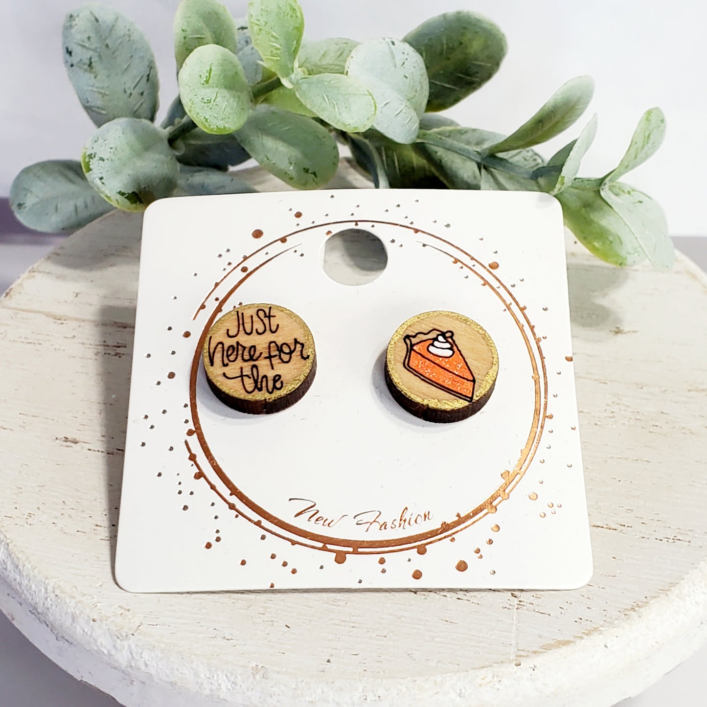 Just Here for the Pumpkin Pie Studs