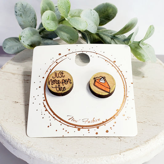 Just Here for the Pumpkin Pie Studs