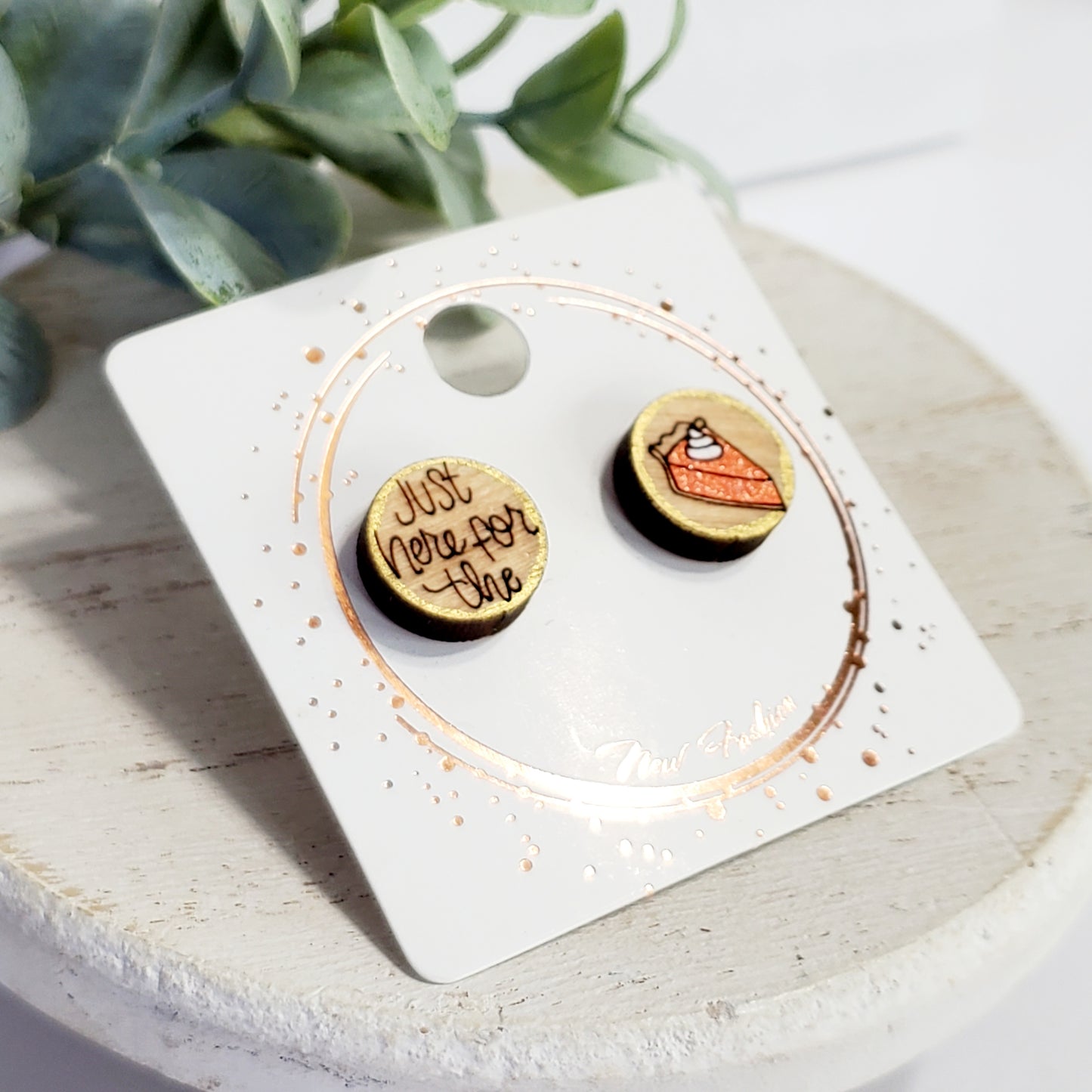 Just Here for the Pumpkin Pie Studs