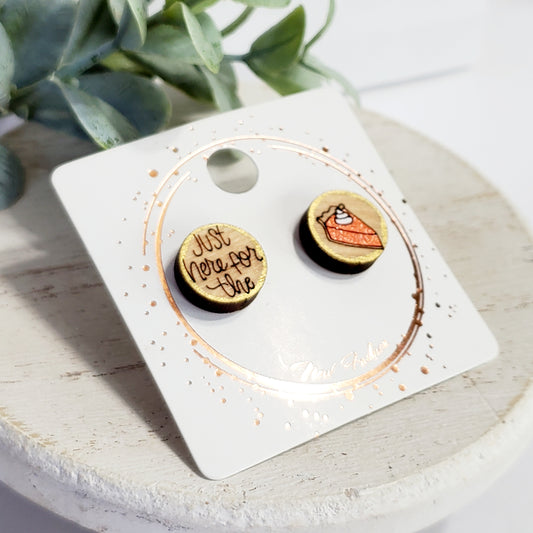 Just Here for the Pumpkin Pie Studs