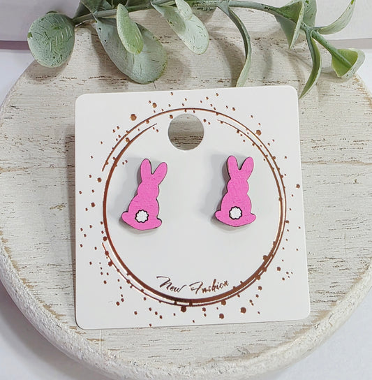 Pink Bunny with Tail