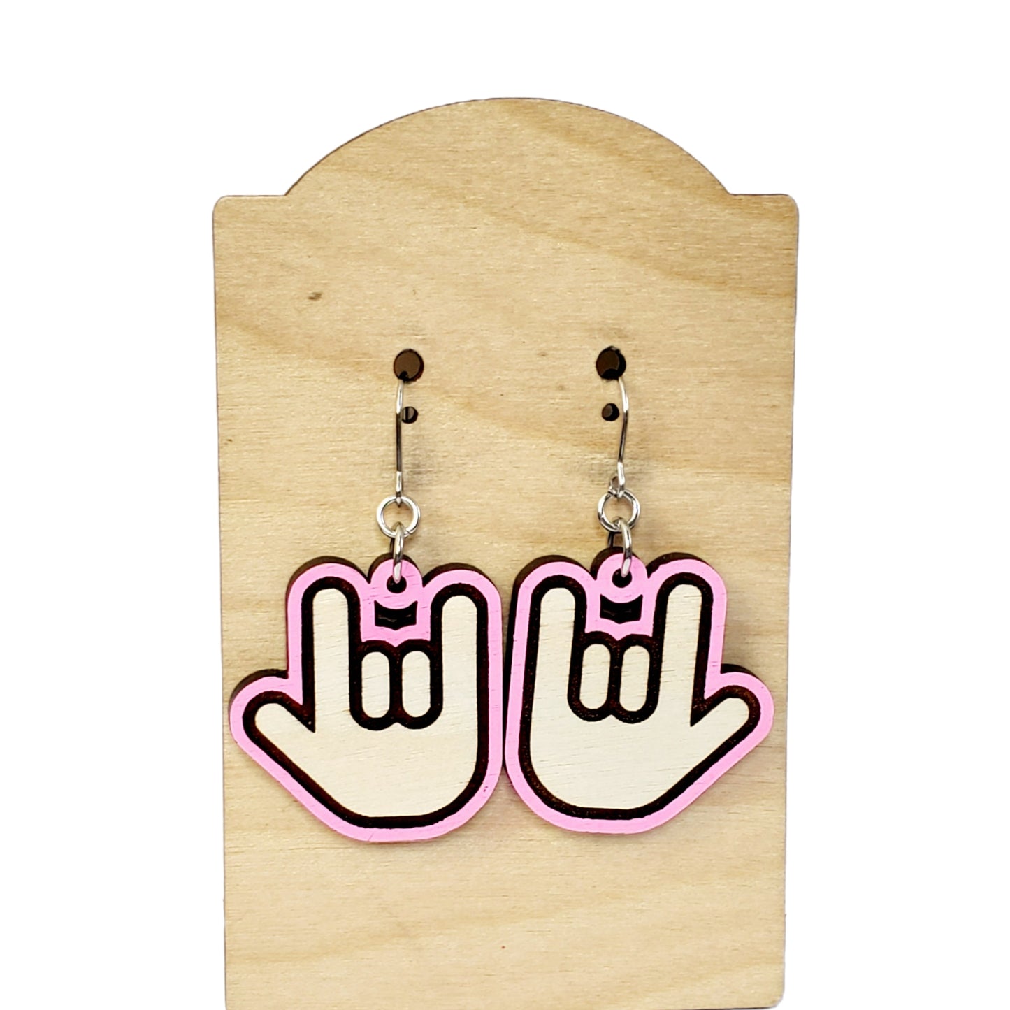 ASL "I love you" Earrings