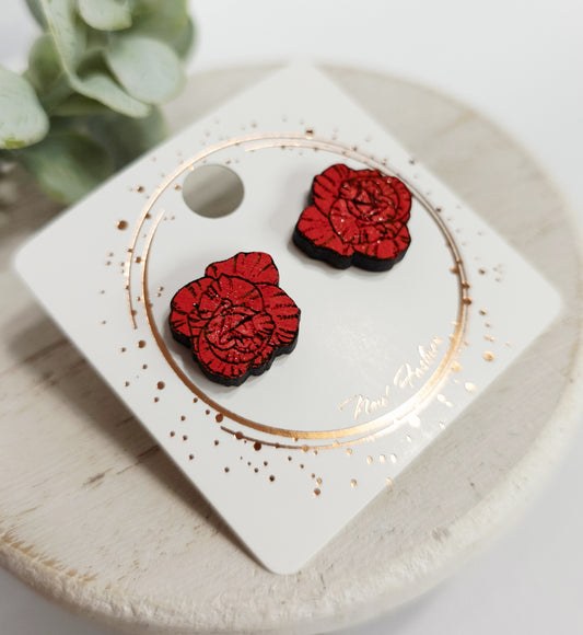Gardening Studs | Red Roses