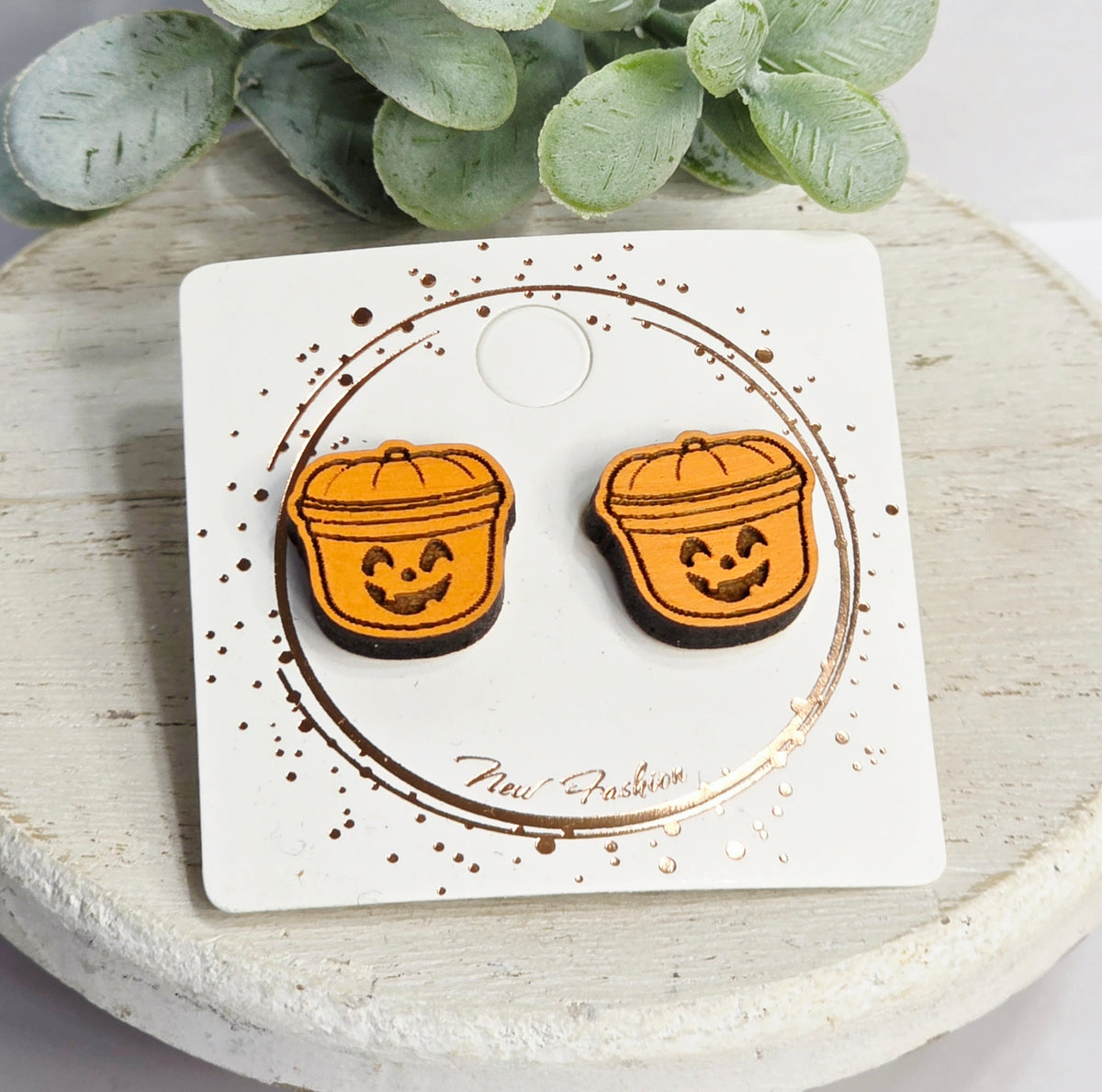 Orange Jack-o-lantern Bucket| Style 28