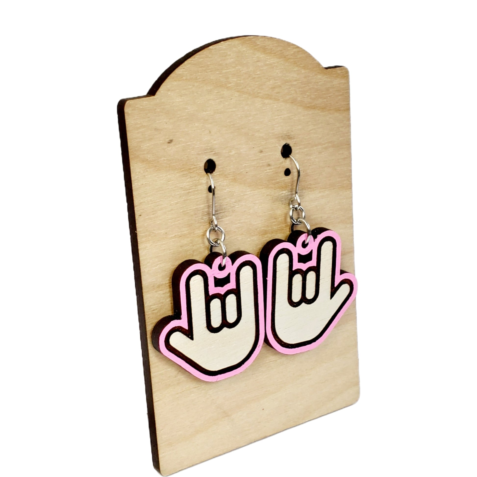 ASL "I love you" Earrings