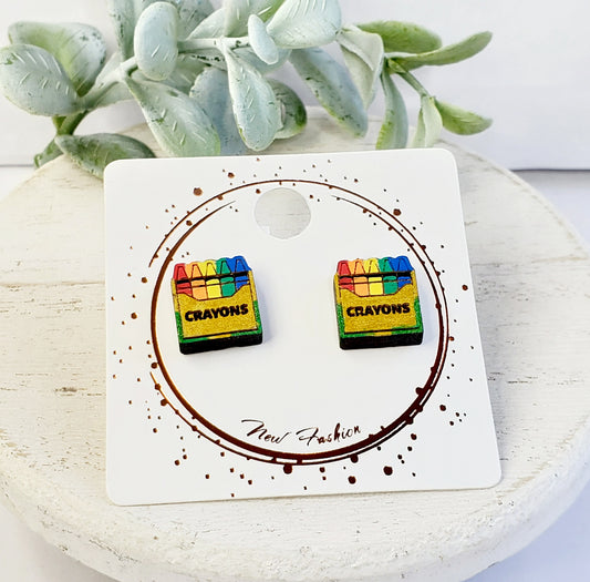 Crayon Wood Studs