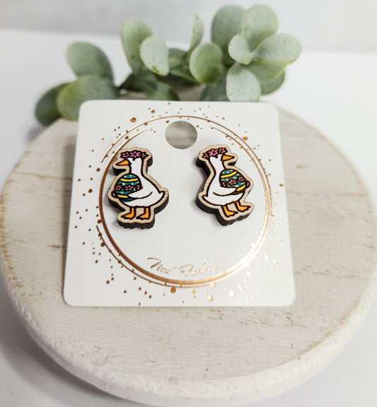 Easter Studs | Flower Crown Goose Egg