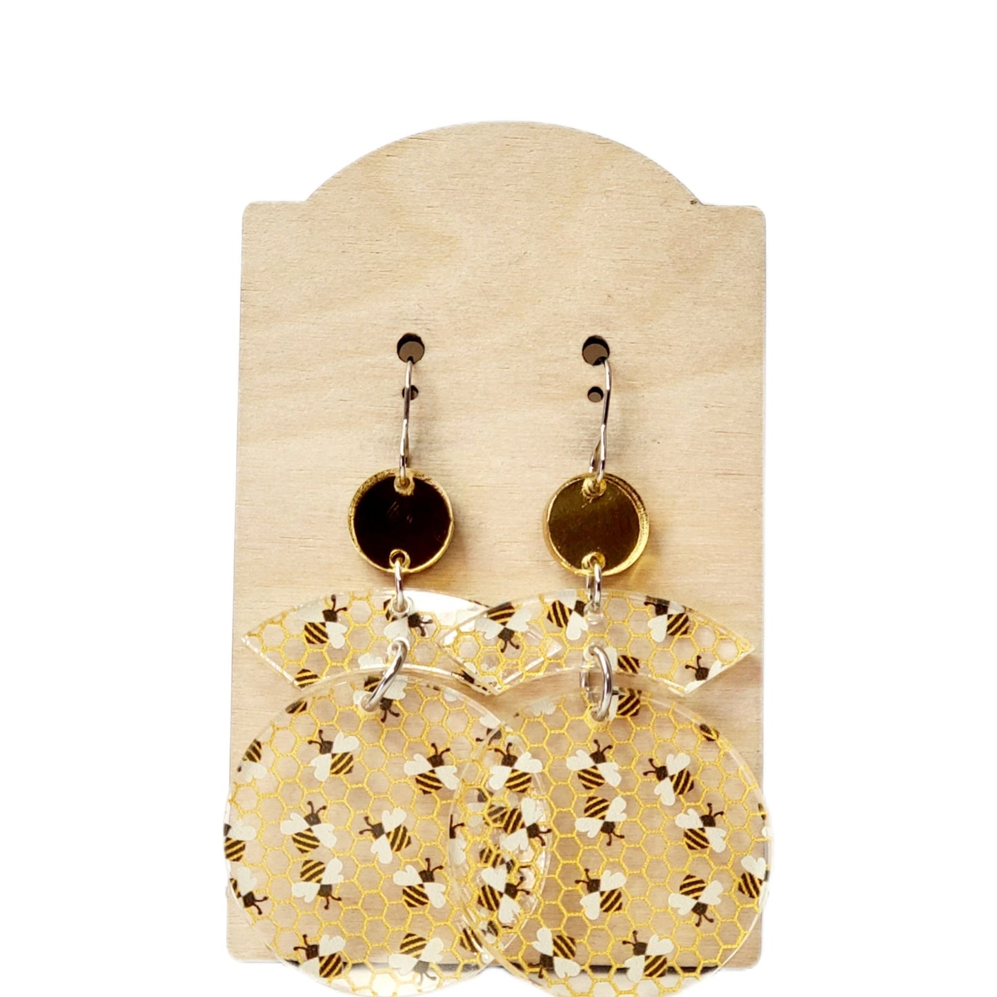 Acrylic Bee Dangles