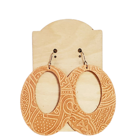 Premium Leather Oval Cutout