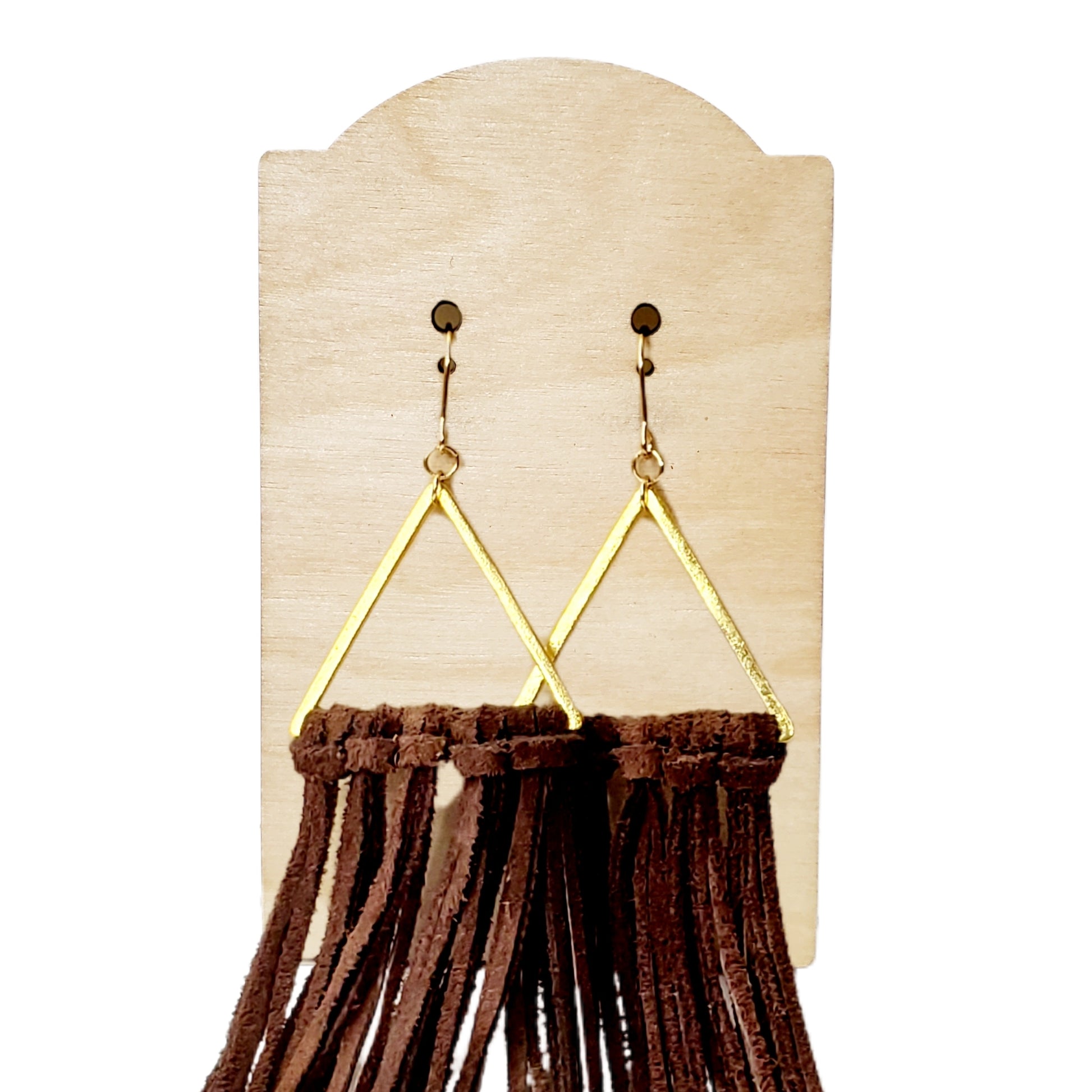 Fringe Triangle Earring